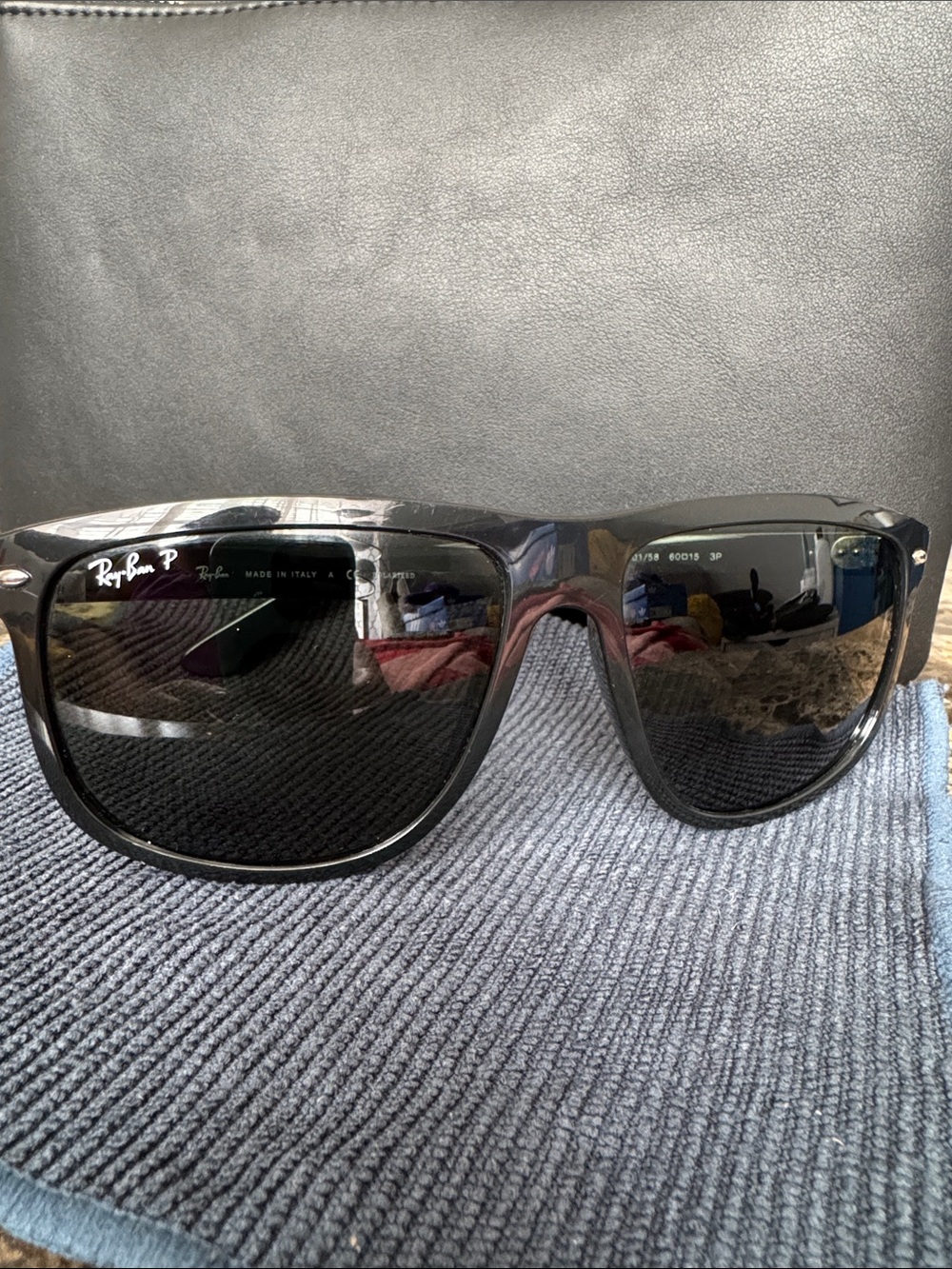 Ray-Ban Black Boyfriend Polarized Sunglasses